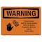 Signmission OSHA WARNING Sign, Pinch Point Watch Your Hands, 18in X 12in Aluminum, 12" W, 18" L, Landscape OS-WS-A-1218-L-12317 - alternate 1